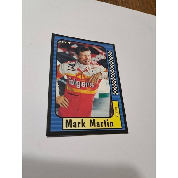 Vintage 1991 Maxx Mark Martin #6 Race Car Nascar Trading Card - Picture 1 of 2